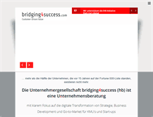 Tablet Screenshot of bridging4success.com